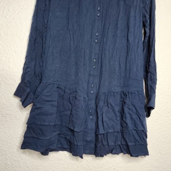 Soft Surroundings Arabitha Gauze Tunic in Navy Blue Women's Size Medium - Picture 2 of 7